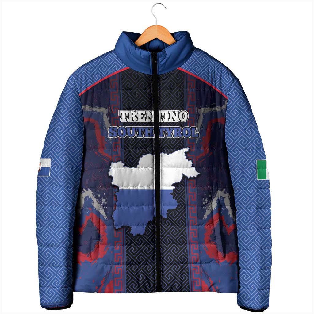 Personalized Italy Trentino-South Tyrol Padded Jacket Coat Of Arms Eagle And Roman Patterns