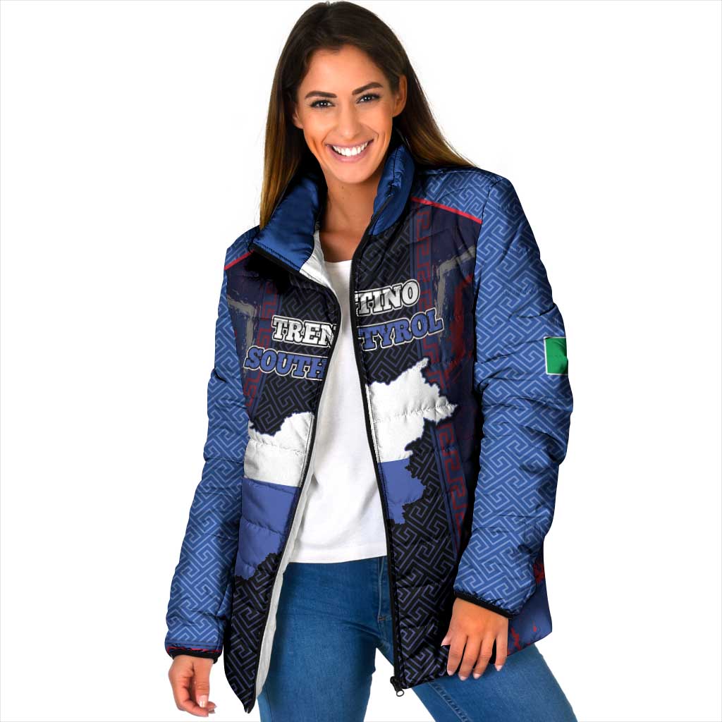 Personalized Italy Trentino-South Tyrol Padded Jacket Coat Of Arms Eagle And Roman Patterns