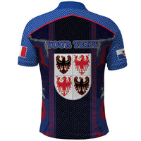 Personalized Italy Trentino-South Tyrol Polo Shirt Coat Of Arms Eagle And Roman Patterns