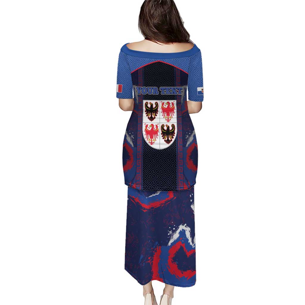 Personalized Italy Trentino-South Tyrol Puletasi Coat Of Arms Eagle And Roman Patterns