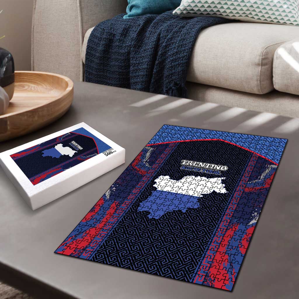Italy Trentino-South Tyrol Puzzle Coat Of Arms Eagle And Roman Patterns
