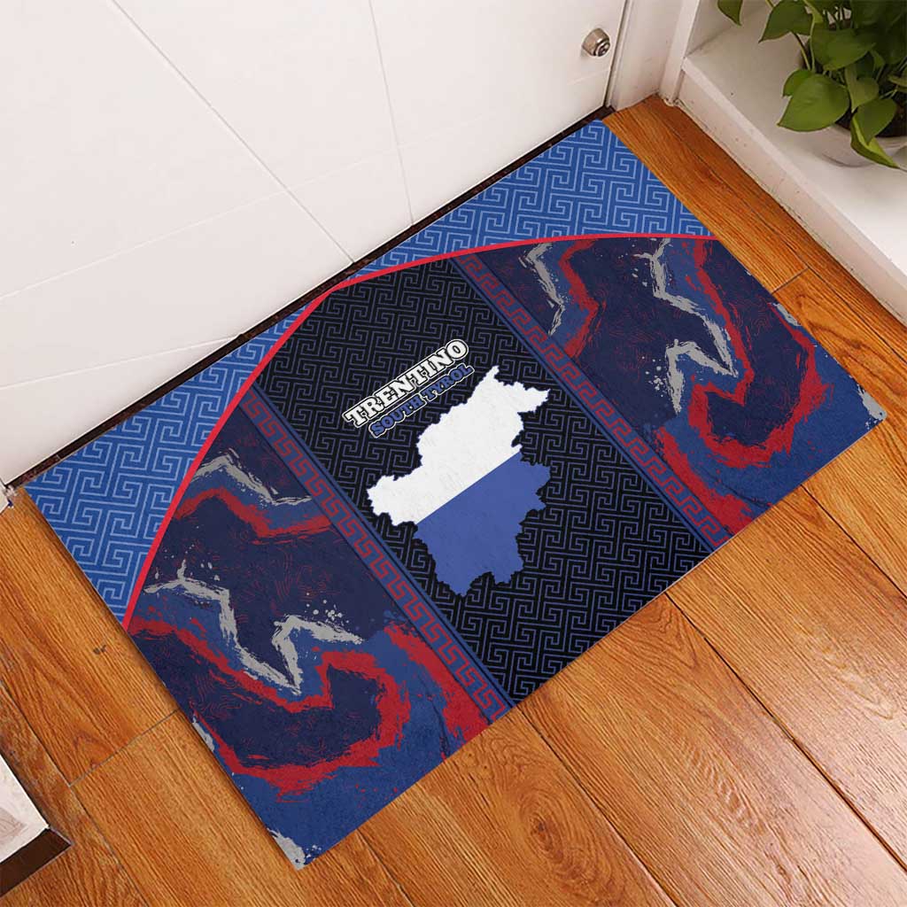 Italy Trentino-South Tyrol Rubber Doormat Coat Of Arms Eagle And Roman Patterns