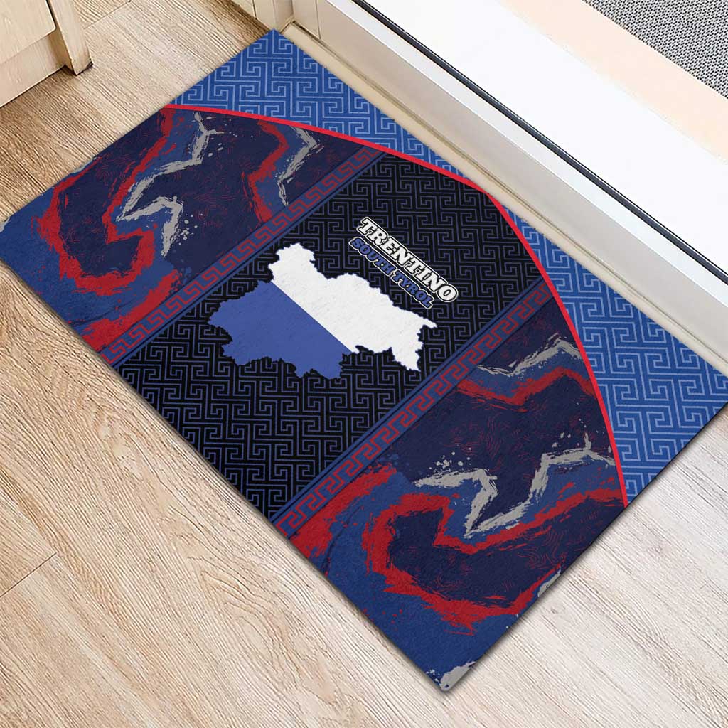 Italy Trentino-South Tyrol Rubber Doormat Coat Of Arms Eagle And Roman Patterns
