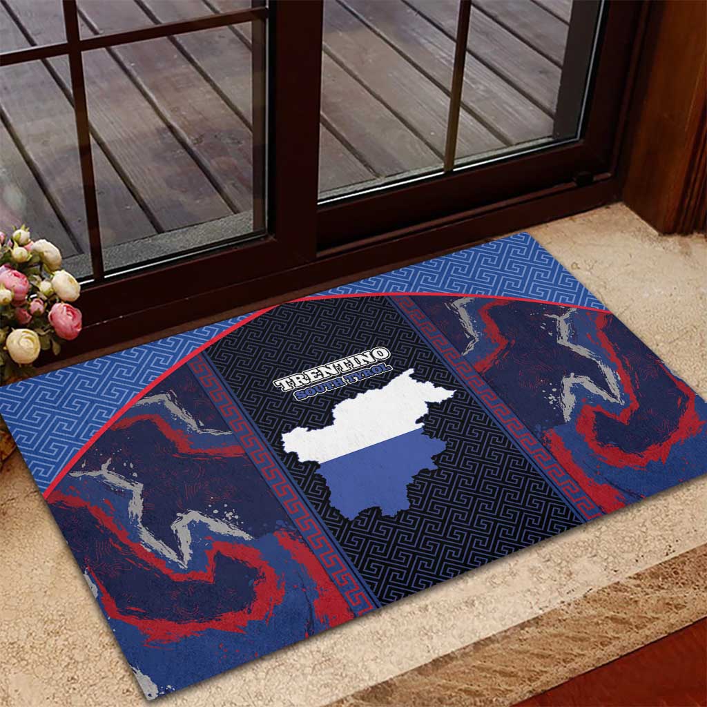 Italy Trentino-South Tyrol Rubber Doormat Coat Of Arms Eagle And Roman Patterns