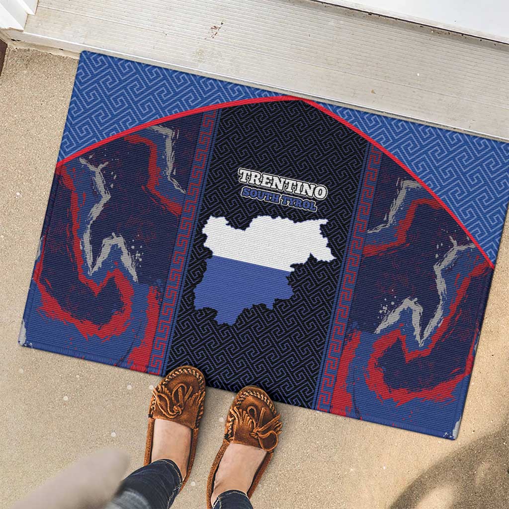 Italy Trentino-South Tyrol Rubber Doormat Coat Of Arms Eagle And Roman Patterns
