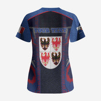 Personalized Italy Trentino-South Tyrol Scrub Top Coat Of Arms Eagle And Roman Patterns