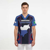Personalized Italy Trentino-South Tyrol Scrub Top Coat Of Arms Eagle And Roman Patterns