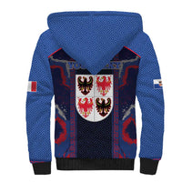 Personalized Italy Trentino-South Tyrol Sherpa Hoodie Coat Of Arms Eagle And Roman Patterns
