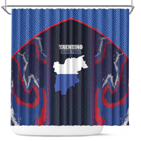 Italy Trentino-South Tyrol Shower Curtain Coat Of Arms Eagle And Roman Patterns