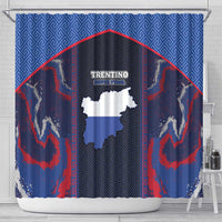 Italy Trentino-South Tyrol Shower Curtain Coat Of Arms Eagle And Roman Patterns