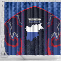 Italy Trentino-South Tyrol Shower Curtain Coat Of Arms Eagle And Roman Patterns