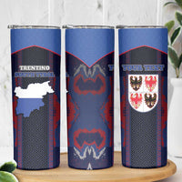 Personalized Italy Trentino-South Tyrol Skinny Tumbler Coat Of Arms Eagle And Roman Patterns