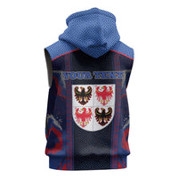 Personalized Italy Trentino-South Tyrol Sleeveless Hoodie Coat Of Arms Eagle And Roman Patterns