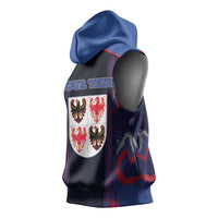 Personalized Italy Trentino-South Tyrol Sleeveless Hoodie Coat Of Arms Eagle And Roman Patterns