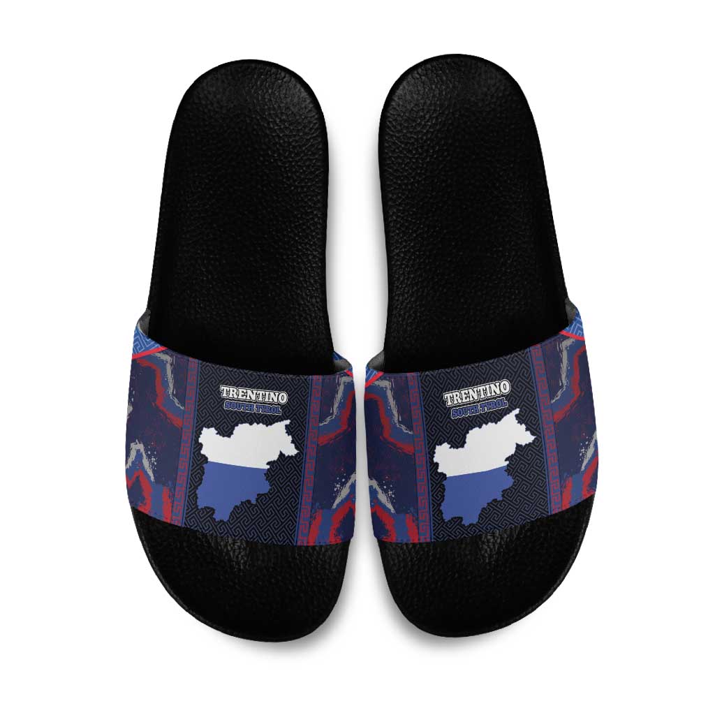 Italy Trentino-South Tyrol Slide Sandals Coat Of Arms Eagle And Roman Patterns