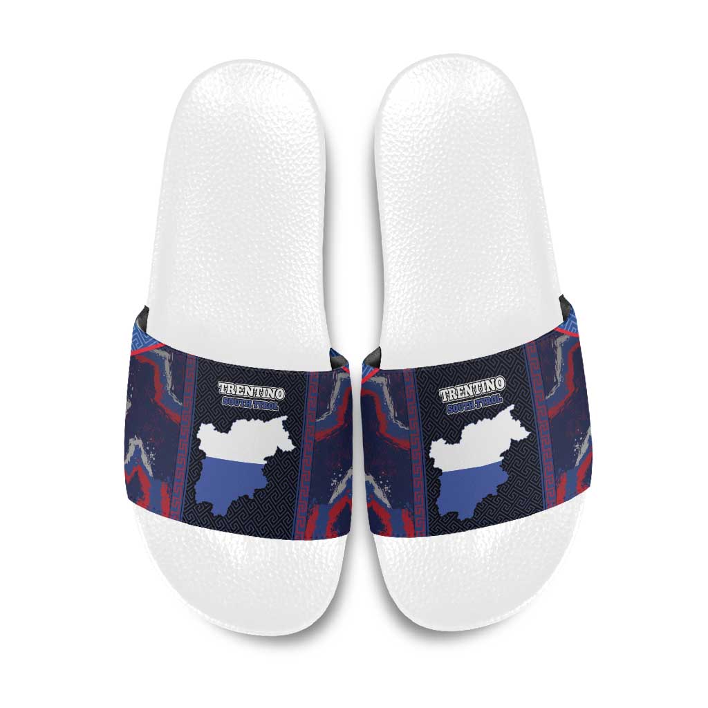 Italy Trentino-South Tyrol Slide Sandals Coat Of Arms Eagle And Roman Patterns