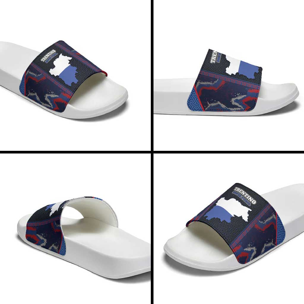 Italy Trentino-South Tyrol Slide Sandals Coat Of Arms Eagle And Roman Patterns