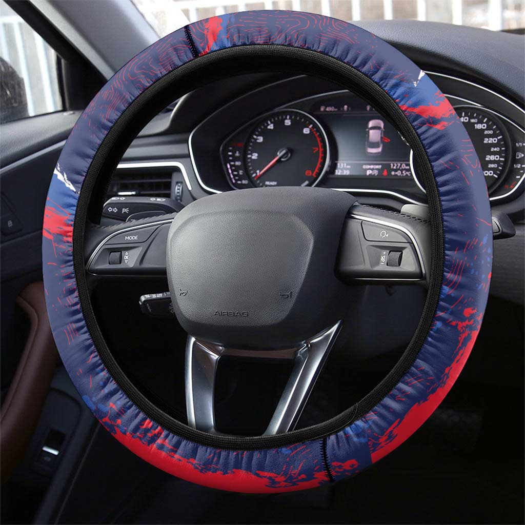 Italy Trentino-South Tyrol Steering Wheel Cover Coat Of Arms Eagle And Roman Patterns