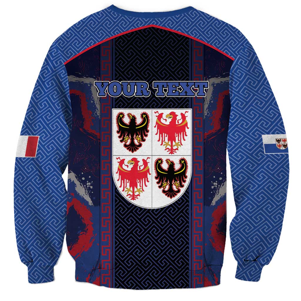 Personalized Italy Trentino-South Tyrol Sweatshirt Coat Of Arms Eagle And Roman Patterns