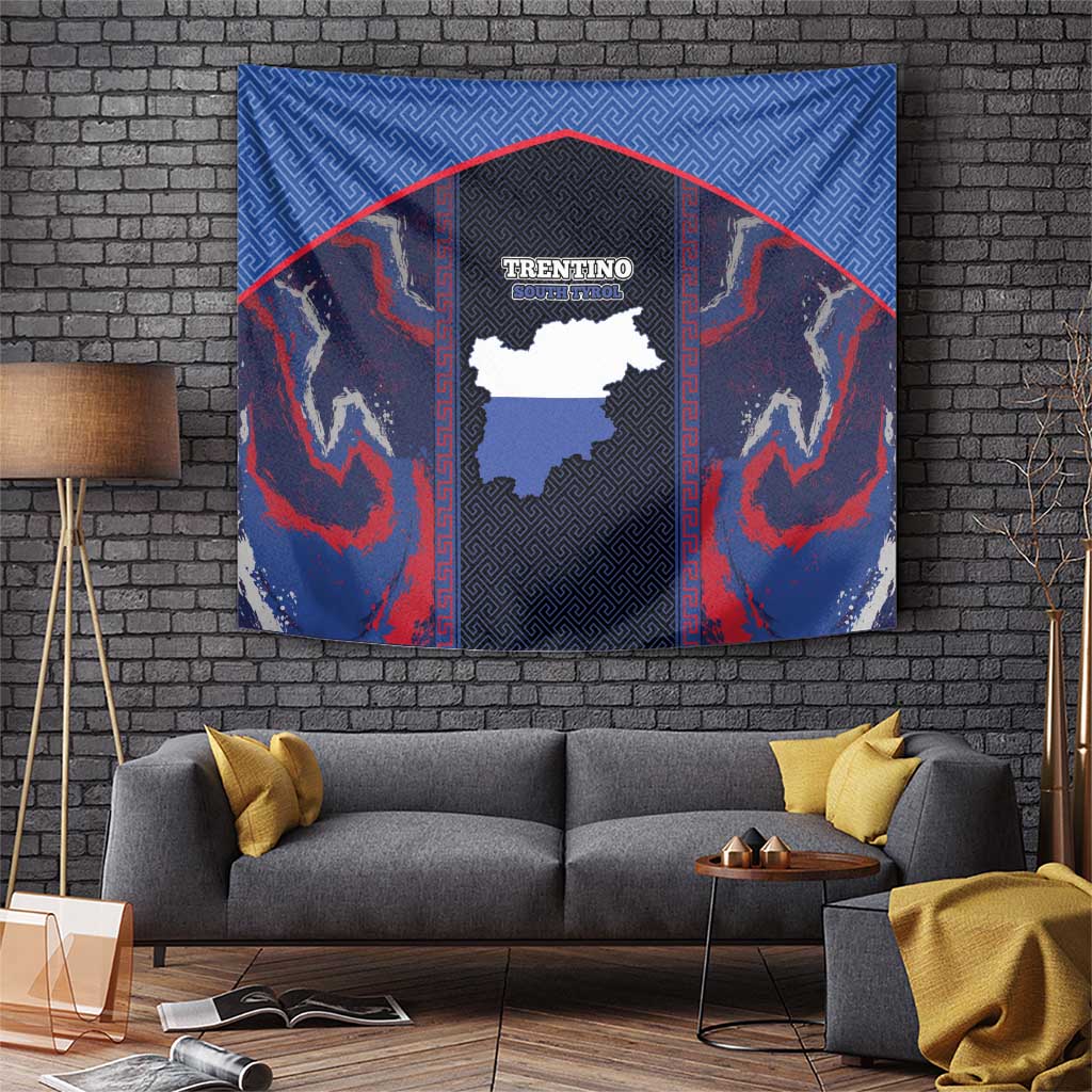 Italy Trentino-South Tyrol Tapestry Coat Of Arms Eagle And Roman Patterns