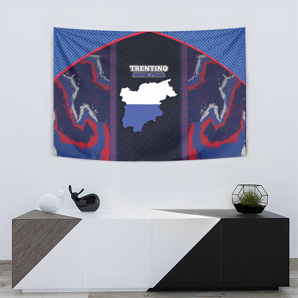 Italy Trentino-South Tyrol Tapestry Coat Of Arms Eagle And Roman Patterns