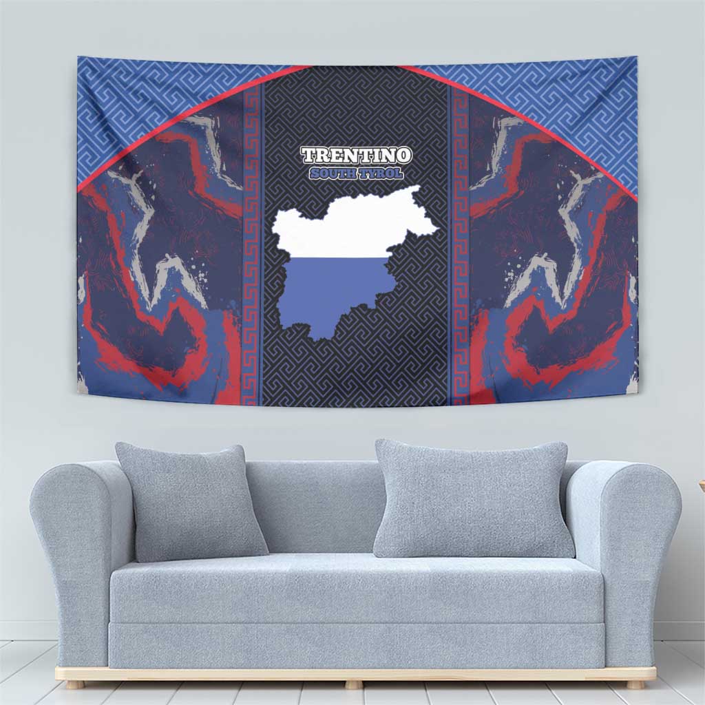 Italy Trentino-South Tyrol Tapestry Coat Of Arms Eagle And Roman Patterns