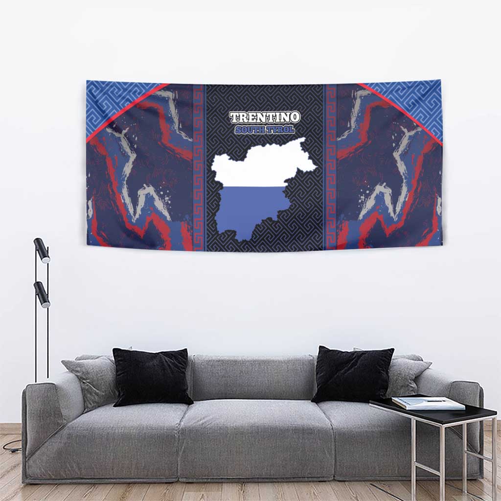 Italy Trentino-South Tyrol Tapestry Coat Of Arms Eagle And Roman Patterns