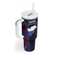 Personalized Italy Trentino-South Tyrol Tumbler With Handle Coat Of Arms Eagle And Roman Patterns