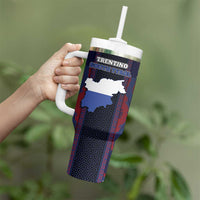 Personalized Italy Trentino-South Tyrol Tumbler With Handle Coat Of Arms Eagle And Roman Patterns