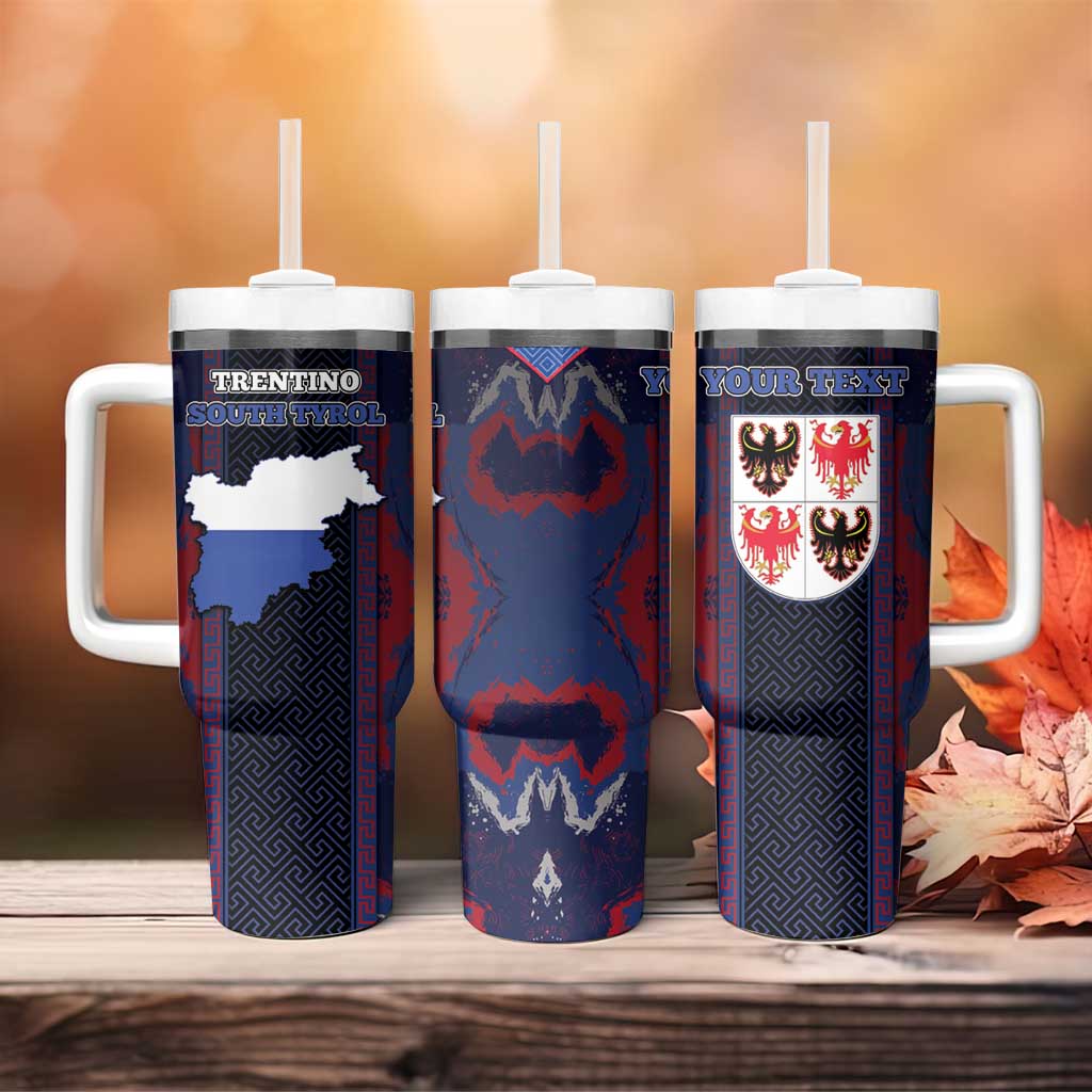Personalized Italy Trentino-South Tyrol Tumbler With Handle Coat Of Arms Eagle And Roman Patterns