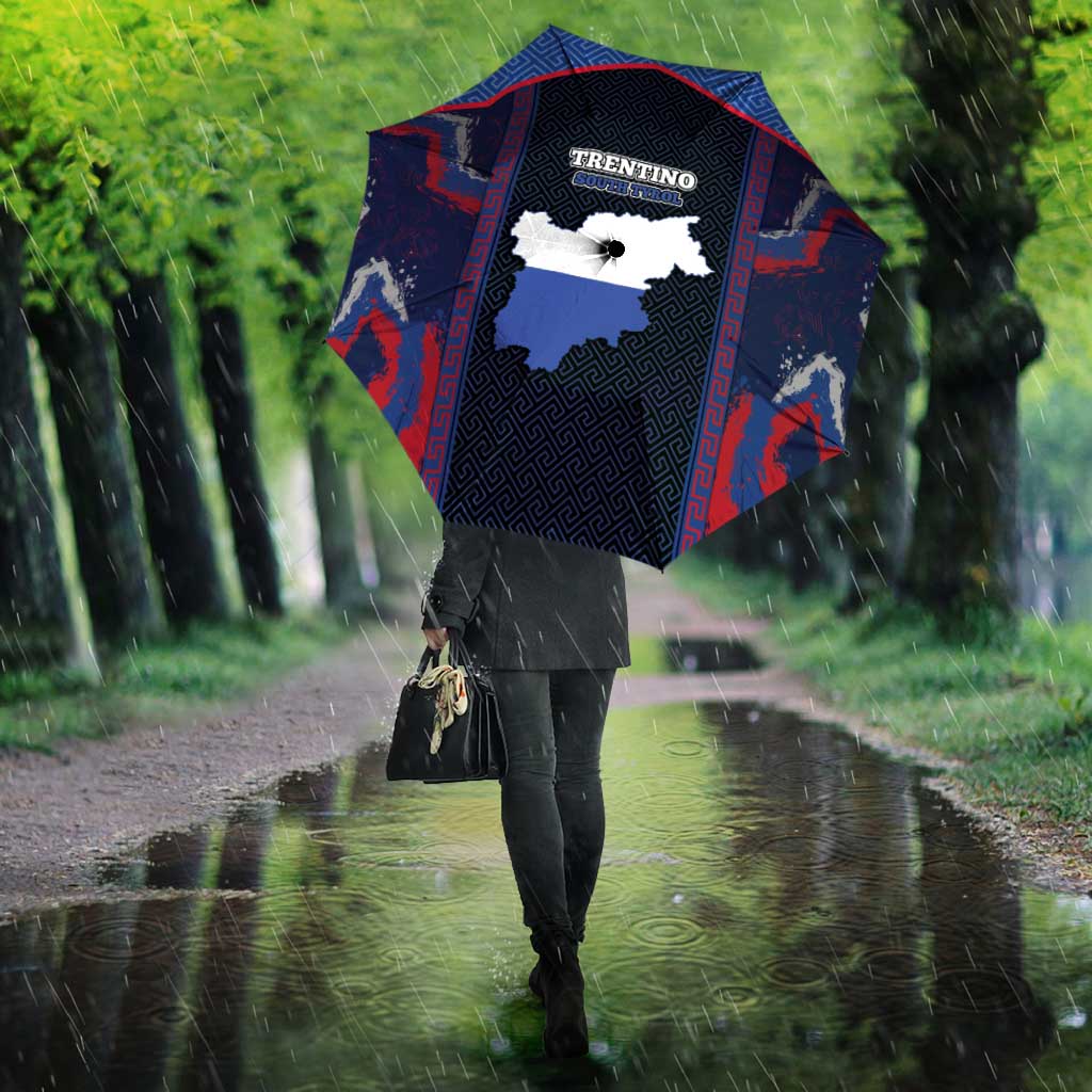 Italy Trentino-South Tyrol Umbrella Coat Of Arms Eagle And Roman Patterns