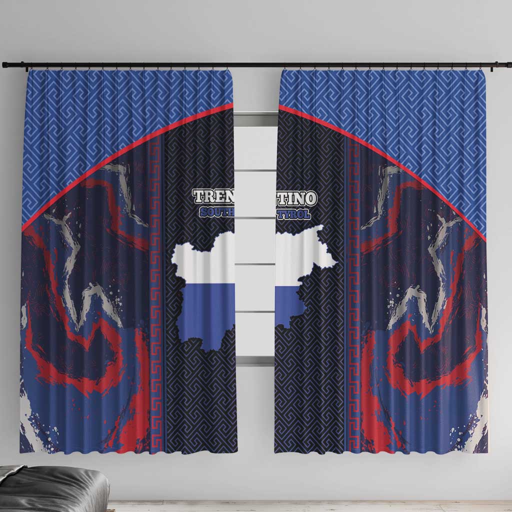 Italy Trentino-South Tyrol Window Curtain Coat Of Arms Eagle And Roman Patterns