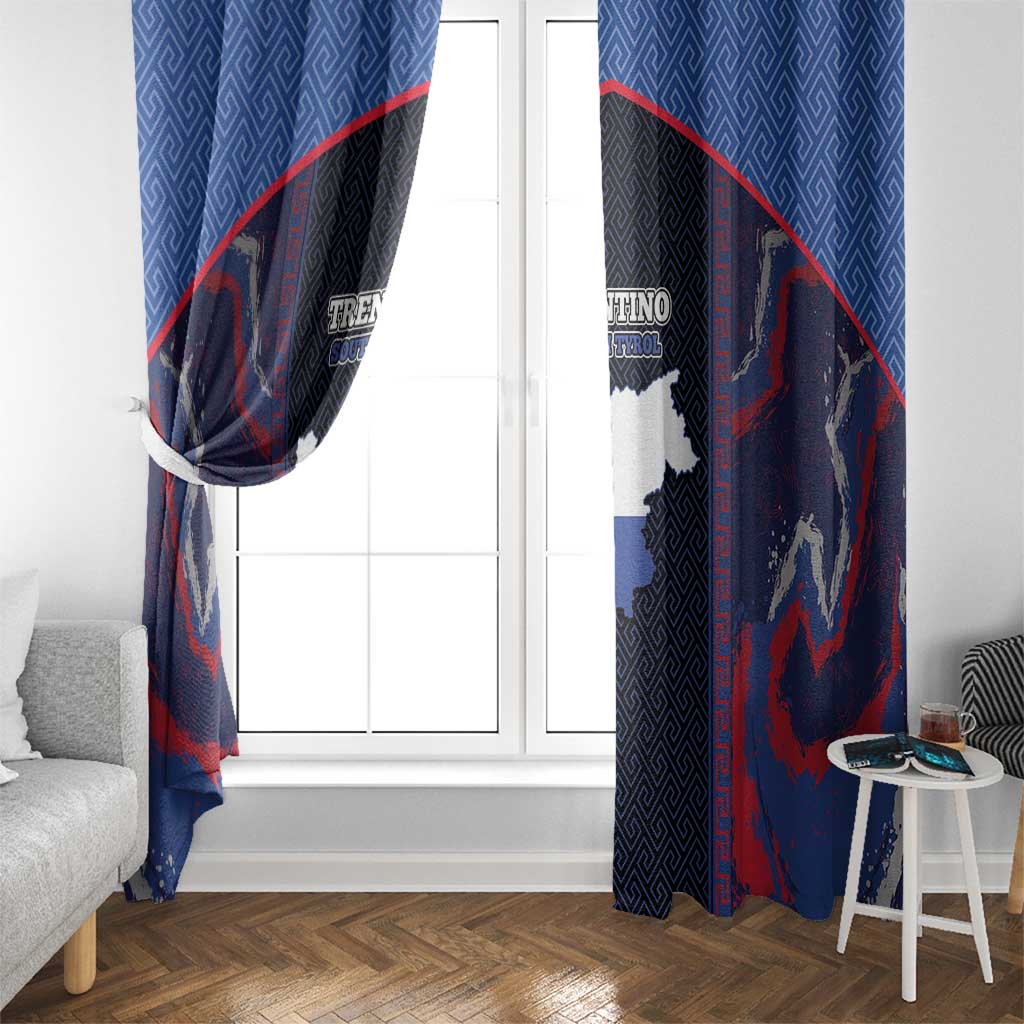 Italy Trentino-South Tyrol Window Curtain Coat Of Arms Eagle And Roman Patterns