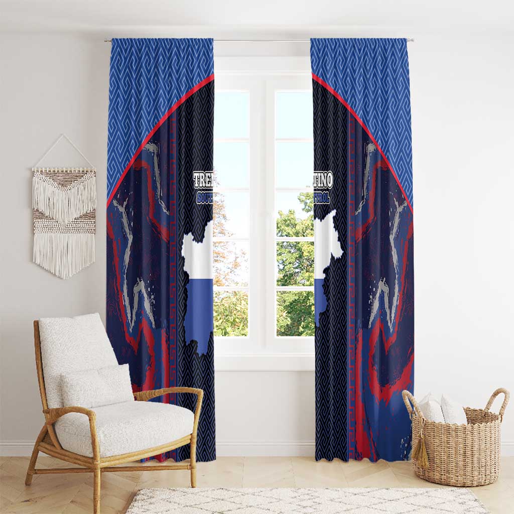 Italy Trentino-South Tyrol Window Curtain Coat Of Arms Eagle And Roman Patterns
