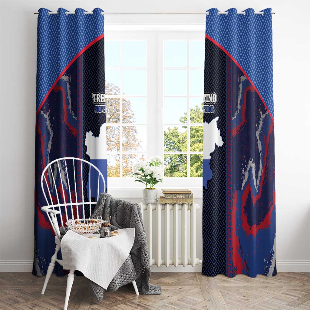 Italy Trentino-South Tyrol Window Curtain Coat Of Arms Eagle And Roman Patterns