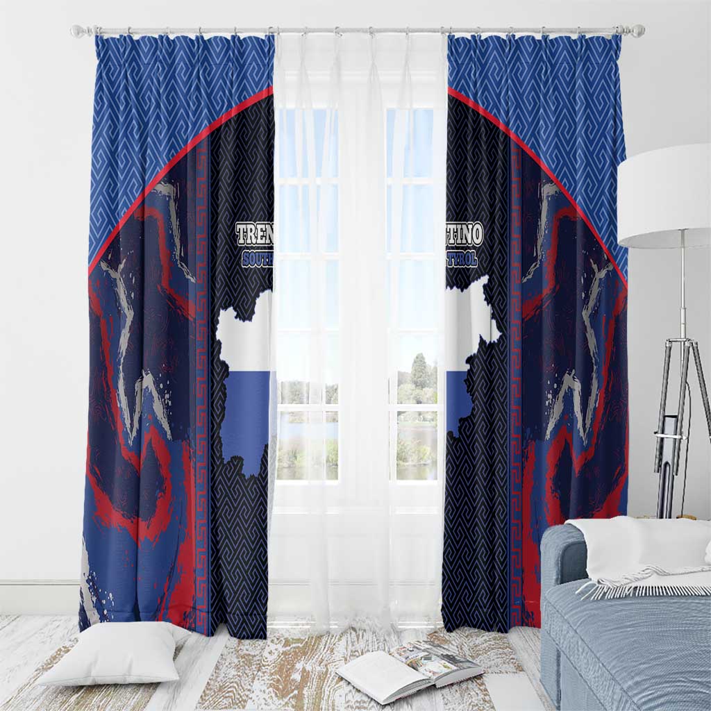 Italy Trentino-South Tyrol Window Curtain Coat Of Arms Eagle And Roman Patterns