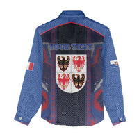 Personalized Italy Trentino-South Tyrol Women Casual Shirt Coat Of Arms Eagle And Roman Patterns