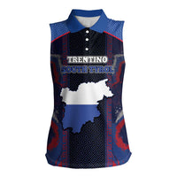 Personalized Italy Trentino-South Tyrol Women Sleeveless Polo Shirt Coat Of Arms Eagle And Roman Patterns