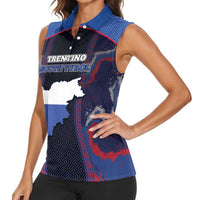 Personalized Italy Trentino-South Tyrol Women Sleeveless Polo Shirt Coat Of Arms Eagle And Roman Patterns