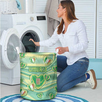 Italy Umbria Laundry Basket Flag Emerald Heart Candy