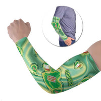 Personalized Italy Umbria Arm Sleeves Flag Emerald Heart Candy