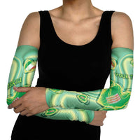 Personalized Italy Umbria Arm Sleeves Flag Emerald Heart Candy