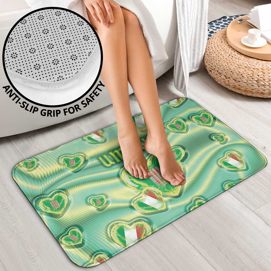 Italy Umbria Bathroom Set Flag Emerald Heart Candy