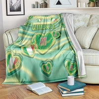 Italy Umbria Blanket Flag Emerald Heart Candy