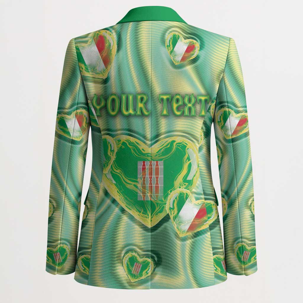 Personalized Italy Umbria Blazer Flag Emerald Heart Candy