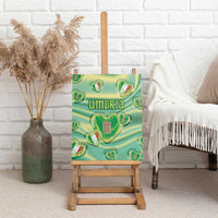 Italy Umbria Canvas Wall Art Flag Emerald Heart Candy
