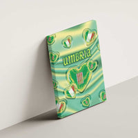 Italy Umbria Canvas Wall Art Flag Emerald Heart Candy
