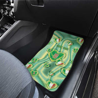 Personalized Italy Umbria Car Mats Flag Emerald Heart Candy