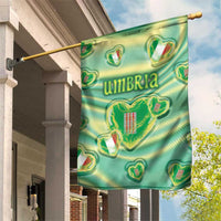 Italy Umbria Garden Flag Flag Emerald Heart Candy