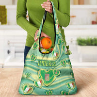 Italy Umbria Grocery Bag Flag Emerald Heart Candy